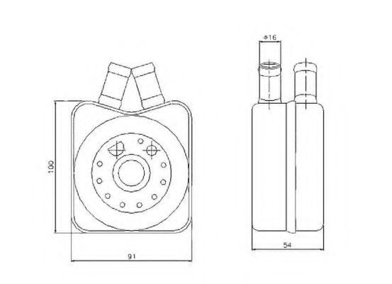 Radiator ulei, ulei motor VW PASSAT Variant (3B5) (1997 - 2001) NRF 31304 piesa NOUA