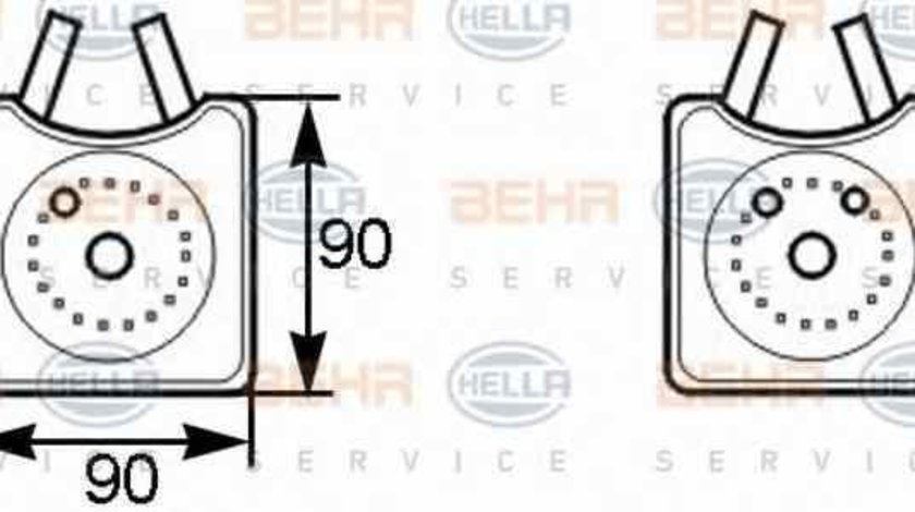 Radiator ulei ulei motor VW SVW PASSAT limuzina B5 HELLA 8MO 376 778-001