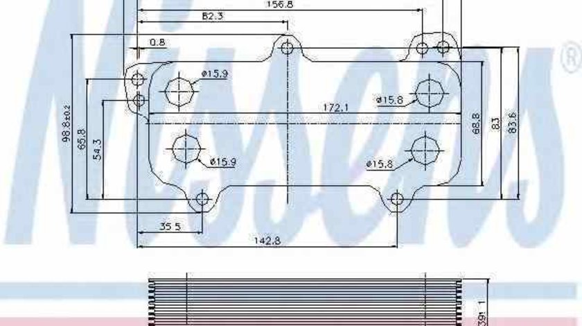 Radiator ulei ulei motor VW TOUAREG 7LA 7L6 7L7 NISSENS 90684