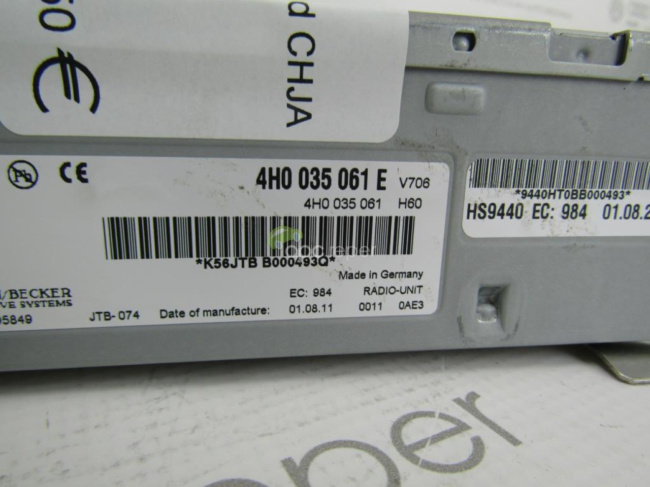 Radio Box MMi 3G+ Unitate Radio Box - Audi A8 4H cod 4H0035061E - 4H0035061EX