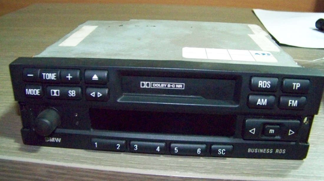 Radio caset cd original rds busines cu magazie 6cd changer bmw e36 e46