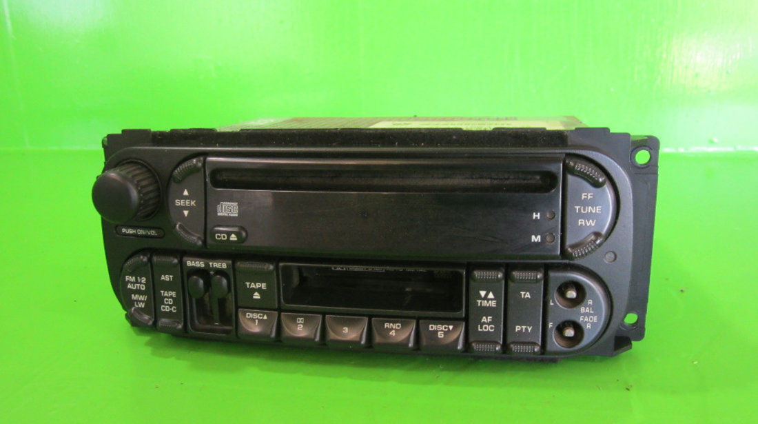 RADIO CASETOFON / CD PLAYER JEEP GRAND CHEROKEE II FAB. 1998 - 2005 ⭐⭐⭐⭐⭐