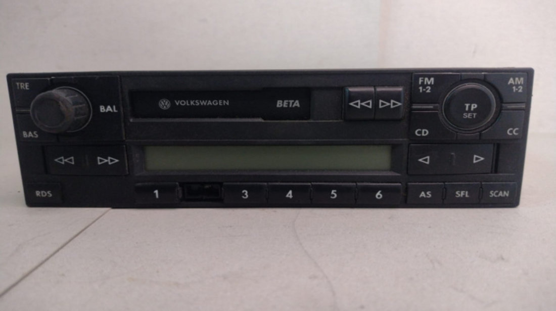 Radio Cassette Player Volkswagen Beta 6N0035186C 7641208360 0547 Volkswagen VW