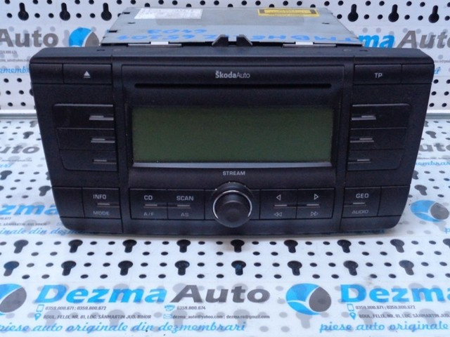 Radio cd, 1Z0035161A, Skoda Octavia 2 (1Z3) 2004-2013
