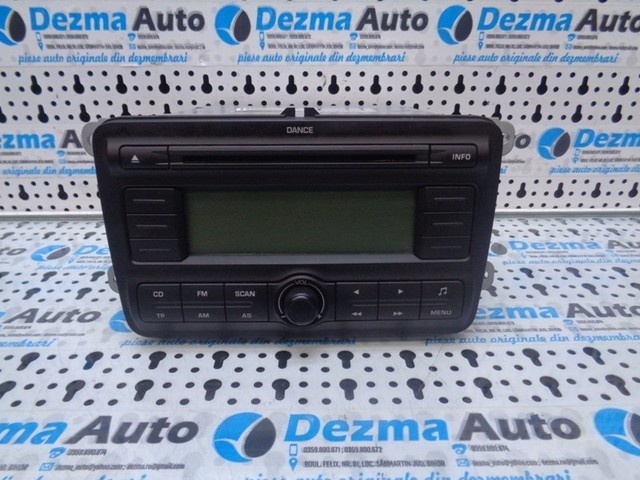 Radio cd, 5J0035161, Skoda Fabia, 2006-2013 (id:204009)