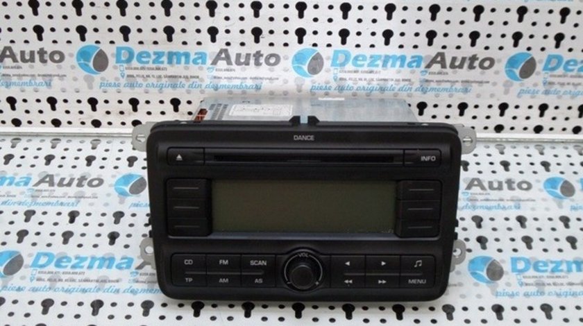 Radio cd, 5J0035161A, Skoda Fabia 2006-2013, (id:185000)