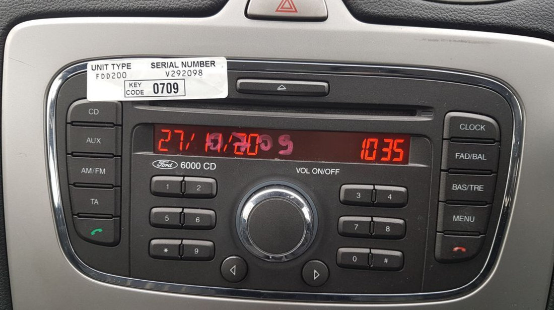 Radio CD 6000CD Ford Focus 2 2004-2010