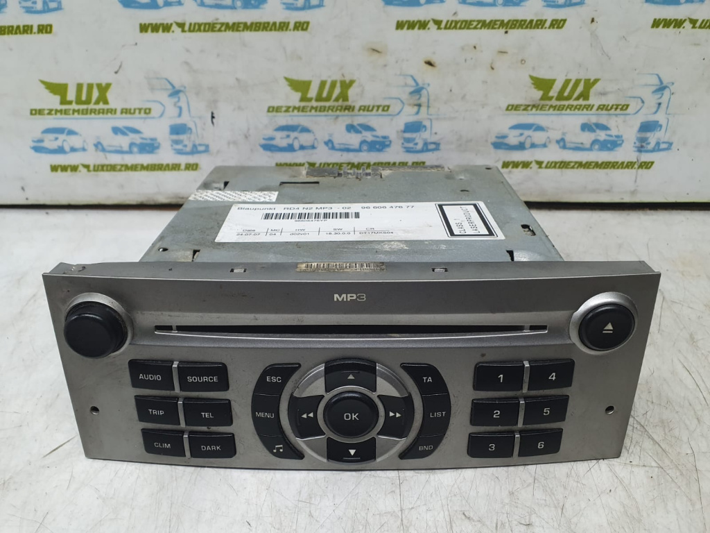 Radio CD 9660647677 Peugeot 407 [2004 - 2010]