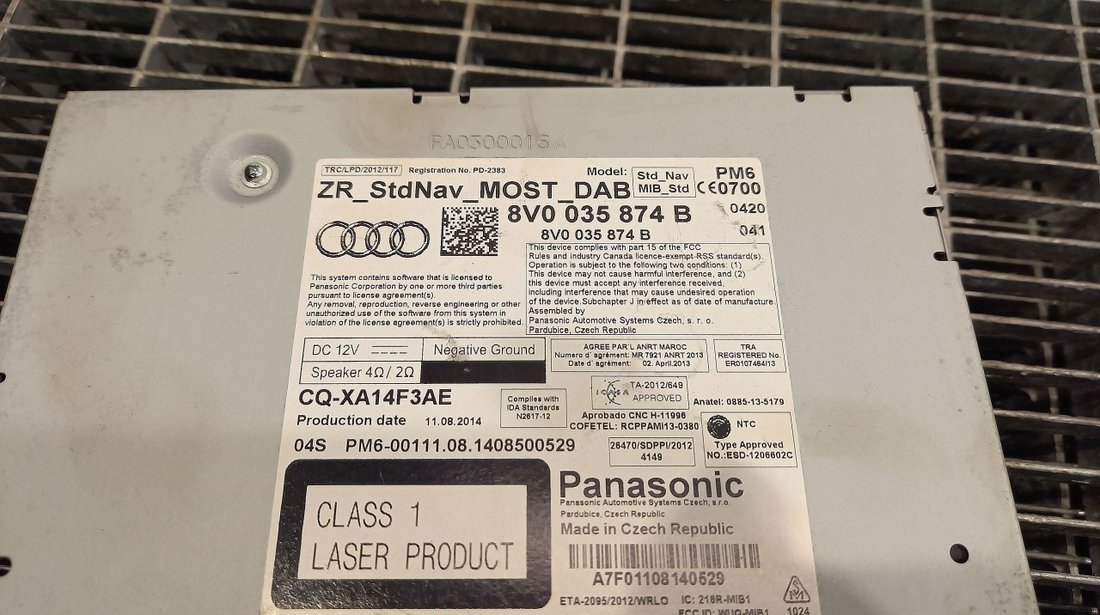 RADIO CD AUDI A3 A3 - (2012 2016)