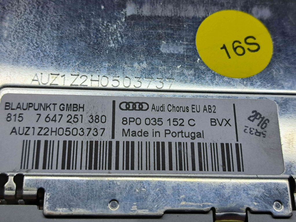 Radio CD Audi A3 Sportback (8PA) [Fabr 2004-2013] 8P0035152C