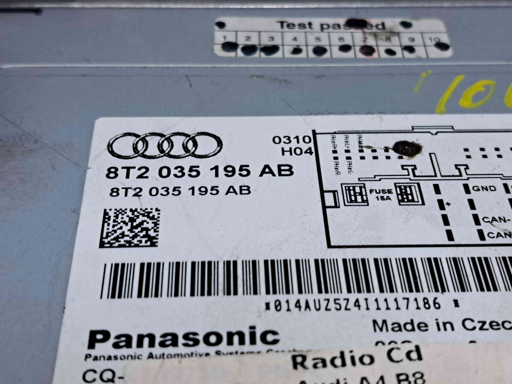 Radio CD Audi A4 (8K5, B8) Avant [Fabr 2008-2015] 8T2035195AB