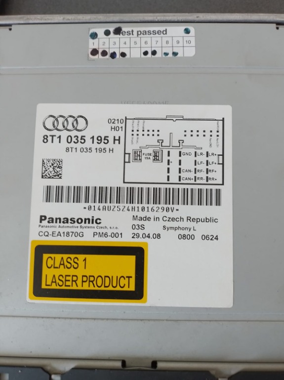 Radio CD Audi A4 B8 2008 2009 2010 2011 2012 2013 2014 2015