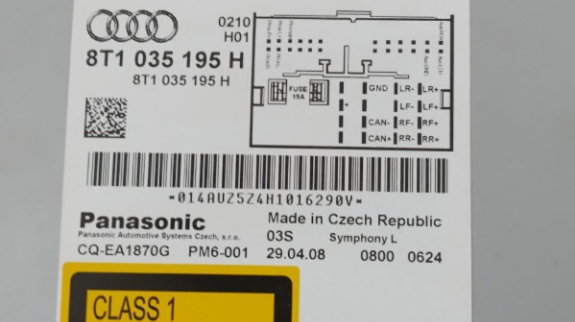 Radio CD Audi A4 B8 2008 2009 2010 2011 2012 2013 2014 2015