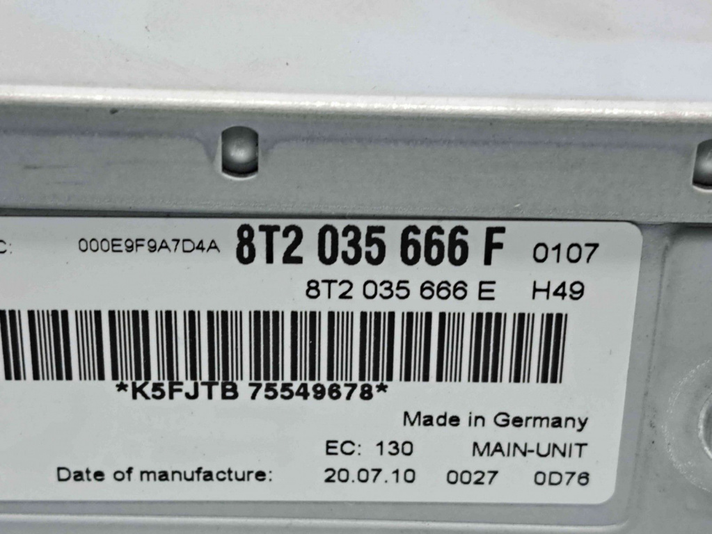 Radio CD Audi Q5 (8RB) [Fabr 2008-2016] 8T2035666F