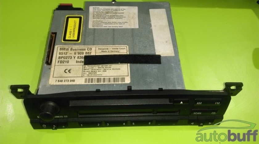 Radio CD BMW Seria 3 (E46; 19972006) orice motorizare 6909882 6512-6 909 882 65126909882