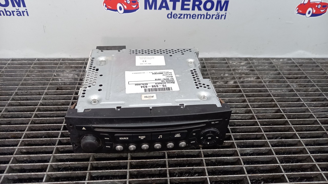 RADIO CD CITROEN BERLINGO - - (2015 2018)