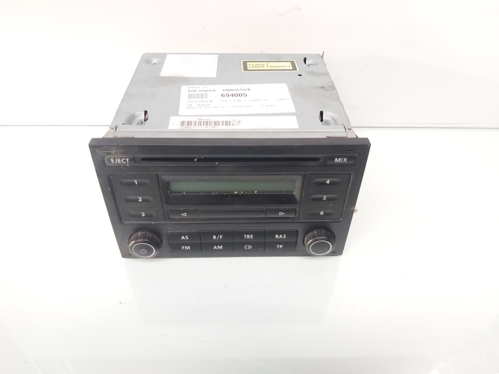 Radio CD, cod 6Q0035152B, VW Polo (9N) (id:694005)
