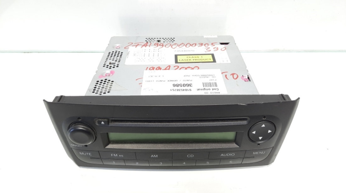 Radio cd, cod 9184538751, Fiat Grande Punto (199) (id:360586)