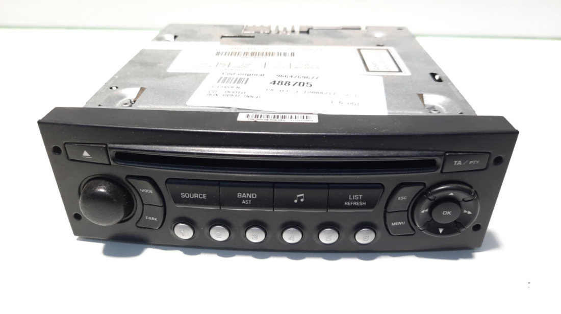 Radio CD, cod 9664769677, Citroen C4 (I) coupe (idi:488705)