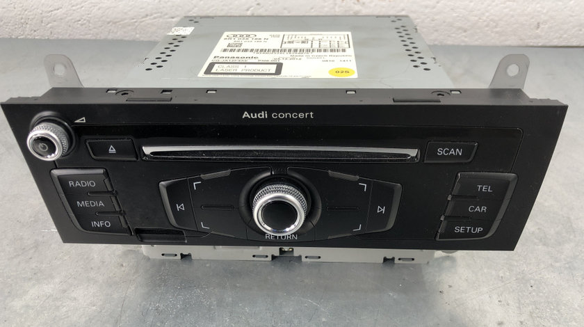 Radio CD Concert Audi A4 B8.5 Sedan 1.8 TFSI Manual, 170cp sedan 2013 (8R1035186N)