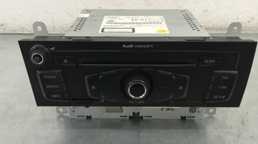 Radio CD Concert Audi A4 B8 Avant 2.0 TFSI quattro Manual, 180cp sedan 2012 (8T1035186P)