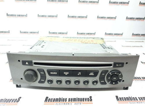 RADIO CD CONTINENTAL PEUGEOT 308 96766652XH / A2C53424336 / RD4N1M 03 / RD4N1M03 / PSARCD444 72 / PS...