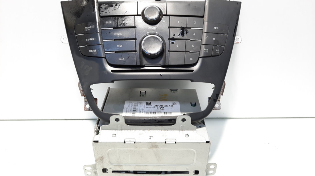 Radio CD cu butoane comenzi, cod GM13321292, 20983513, Opel Insignia A Sedan (idi:546261)