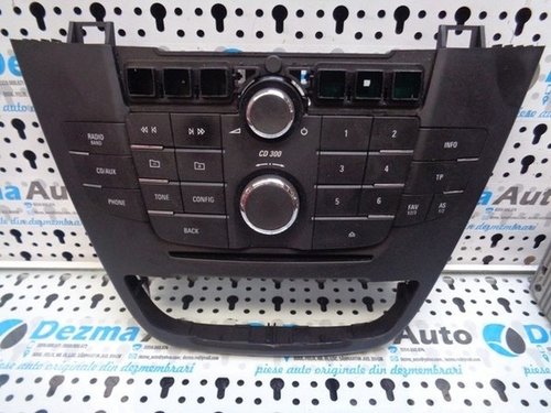 Radio cd cu butoane comenzi, GM13317120, GM13273252, Opel Insignia Sedan, 2.0cdti