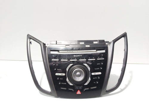 Radio CD cu butoane comenzi Sony, cod AM5T-18K811-DF37CE, AM5T-18C815-SH, Ford C-Max 2 (id:671217)