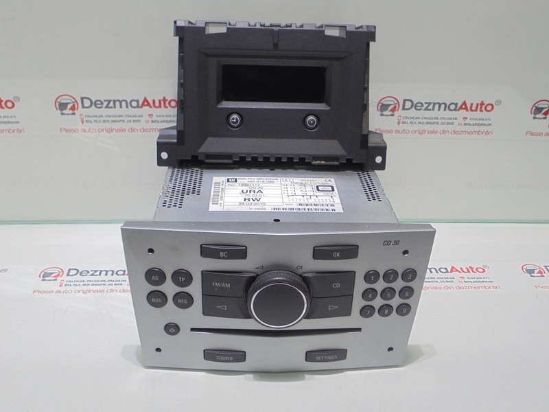 Radio cd cu display bord GM13357117, Opel Astra H combi (id:291070)