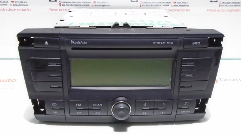 Radio cd cu mp3, 1Z0035161C, Skoda Octavia 2 (1Z3) (id:294102)