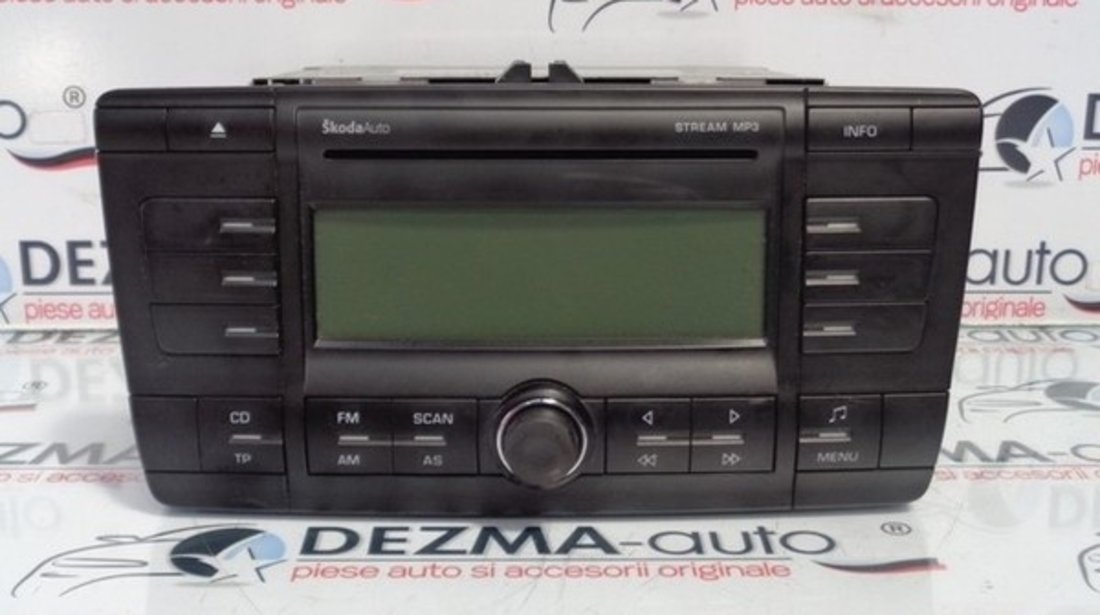 Radio cd cu mp3, 1Z0035161C, Skoda Octavia 2 (1Z3) 2004-2013