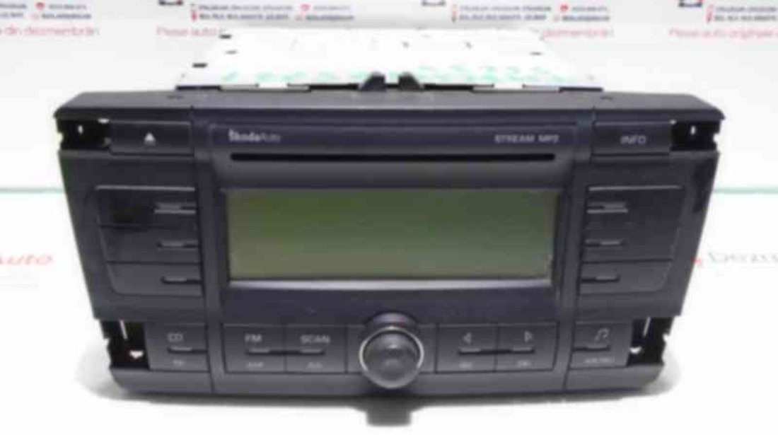 Radio cd cu mp3, 1Z0035161C, Skoda Octavia 2 Scout
