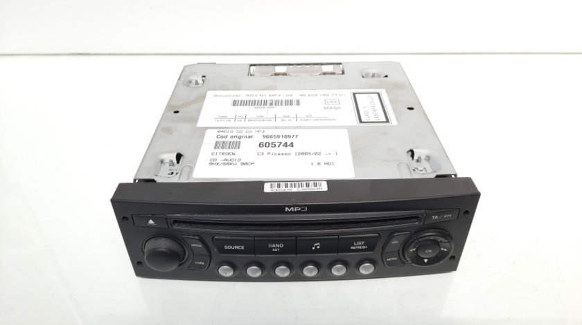 Radio CD cu MP3, cod 9665918977, Citroen C3 Picasso (id:605744)