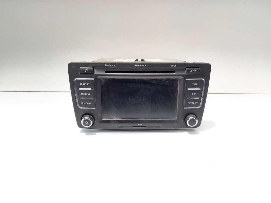 Radio CD cu MP3 si card, cod 1Z0035156G, Skoda Octavia 2 Combi (1Z5) (id:699838)