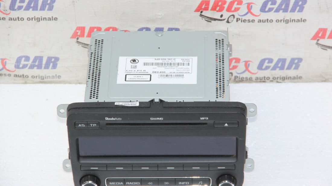 Radio CD cu MP3 Skoda Fabia 2 (5J) 2007-2014 5J0035161C