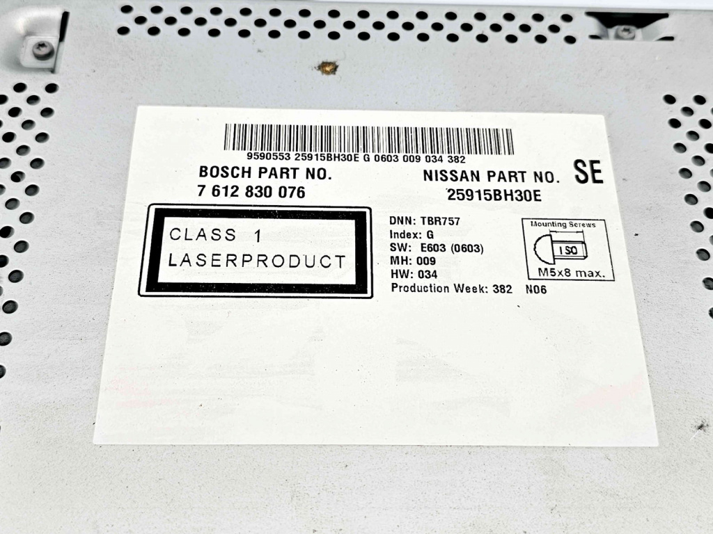 Radio CD cu navigatie Nissan Qashqai [Fabr 2007-2014] 25915BH30E