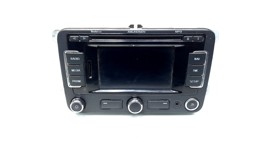 Radio CD cu navigatie si MP3, cod 3T0035191A, Skoda Superb II Combi (3T5) (id:544761)