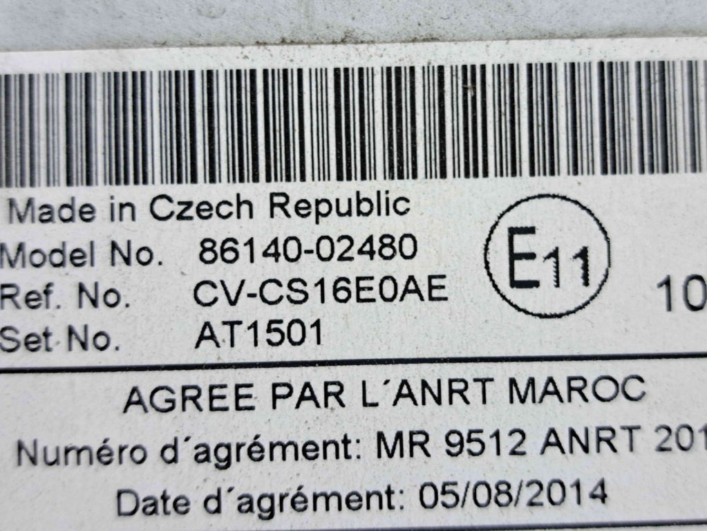 Radio CD cu navigatie Toyota Corolla IX Sedan (ZRE1) [Fabr 2013-2019] 86140-02480