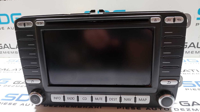 Radio CD DVD Player Navigație GPS Volkswagen Golf 5 2004 - 2008 Cod 1K0035198C 8618844888 0142605 7612002071 [M3792]