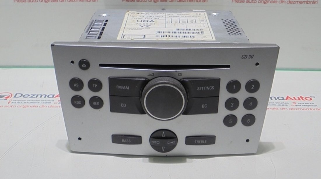 Radio cd, GM13190857, Opel Astra H (id:289795)