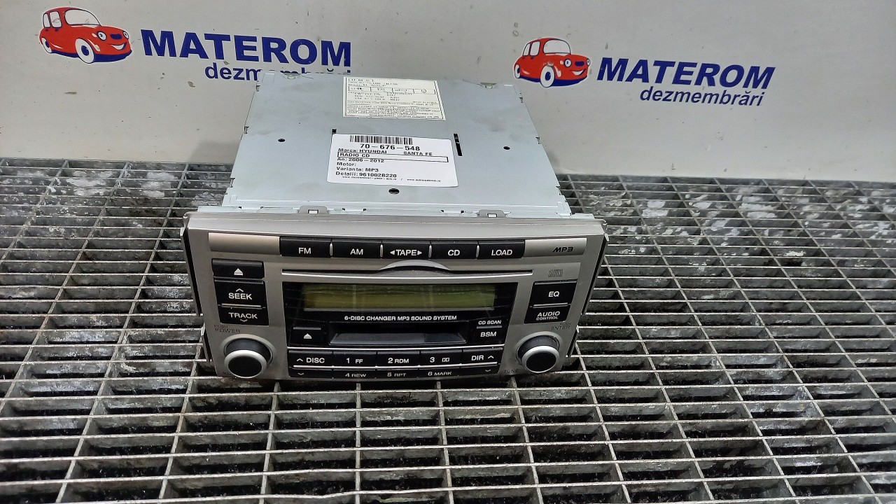 RADIO CD HYUNDAI SANTA FE SANTA FE - - (2006 2012)