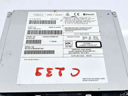 Radio CD Jaguar XF (X250) [Fabr 2008-2015] Facelift 31357756AA