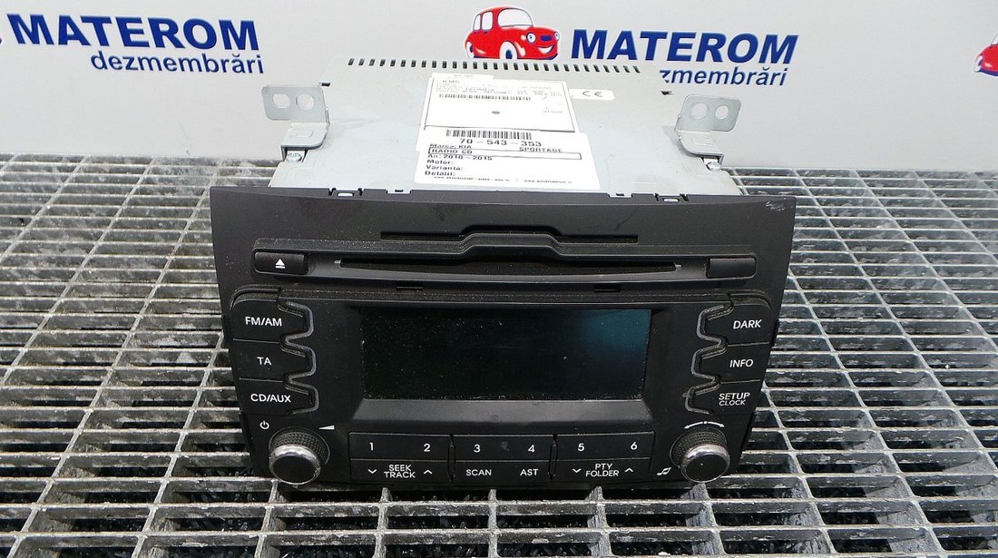 RADIO CD KIA SPORTAGE SPORTAGE - (2010 2015)