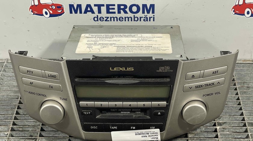 RADIO CD LEXUS RX RX - (2004 2009)