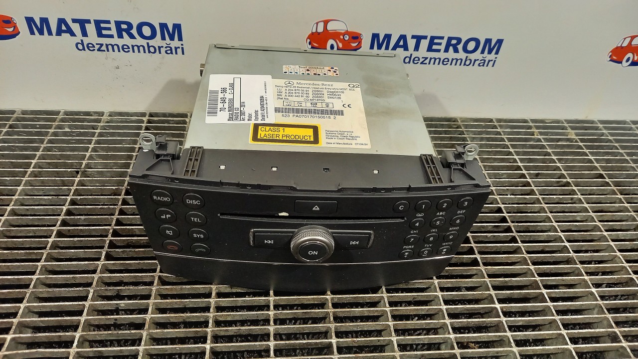RADIO CD MERCEDES C-CLASS C-CLASS - - (2007 2011)