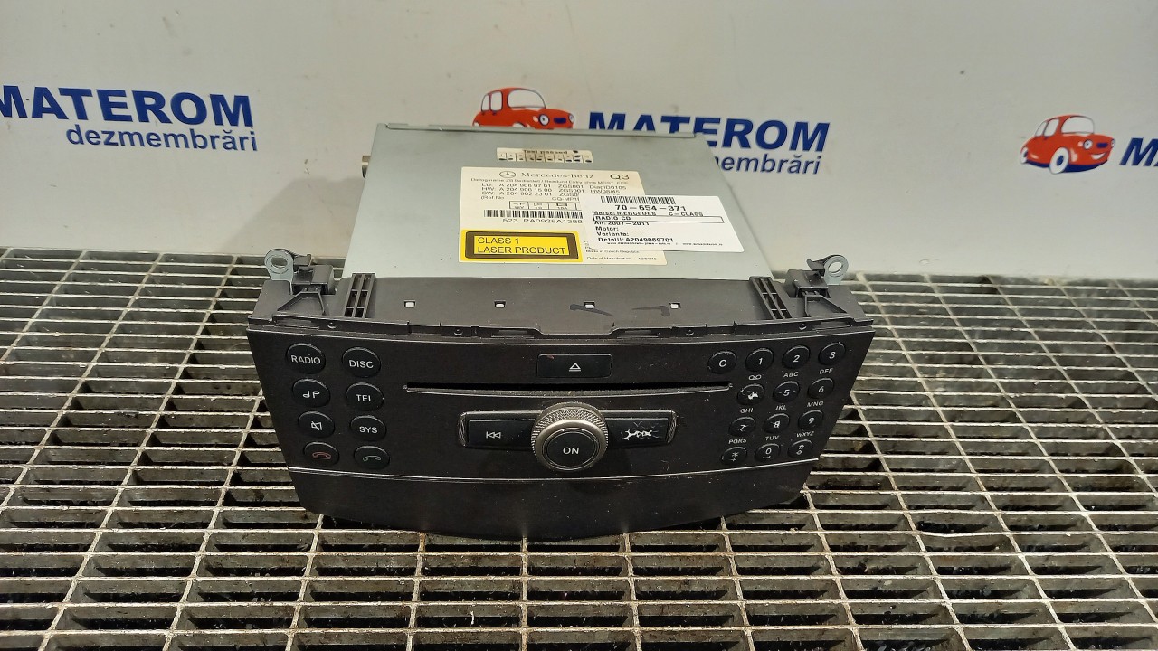 RADIO CD MERCEDES C-CLASS C-CLASS - - (2007 2011)