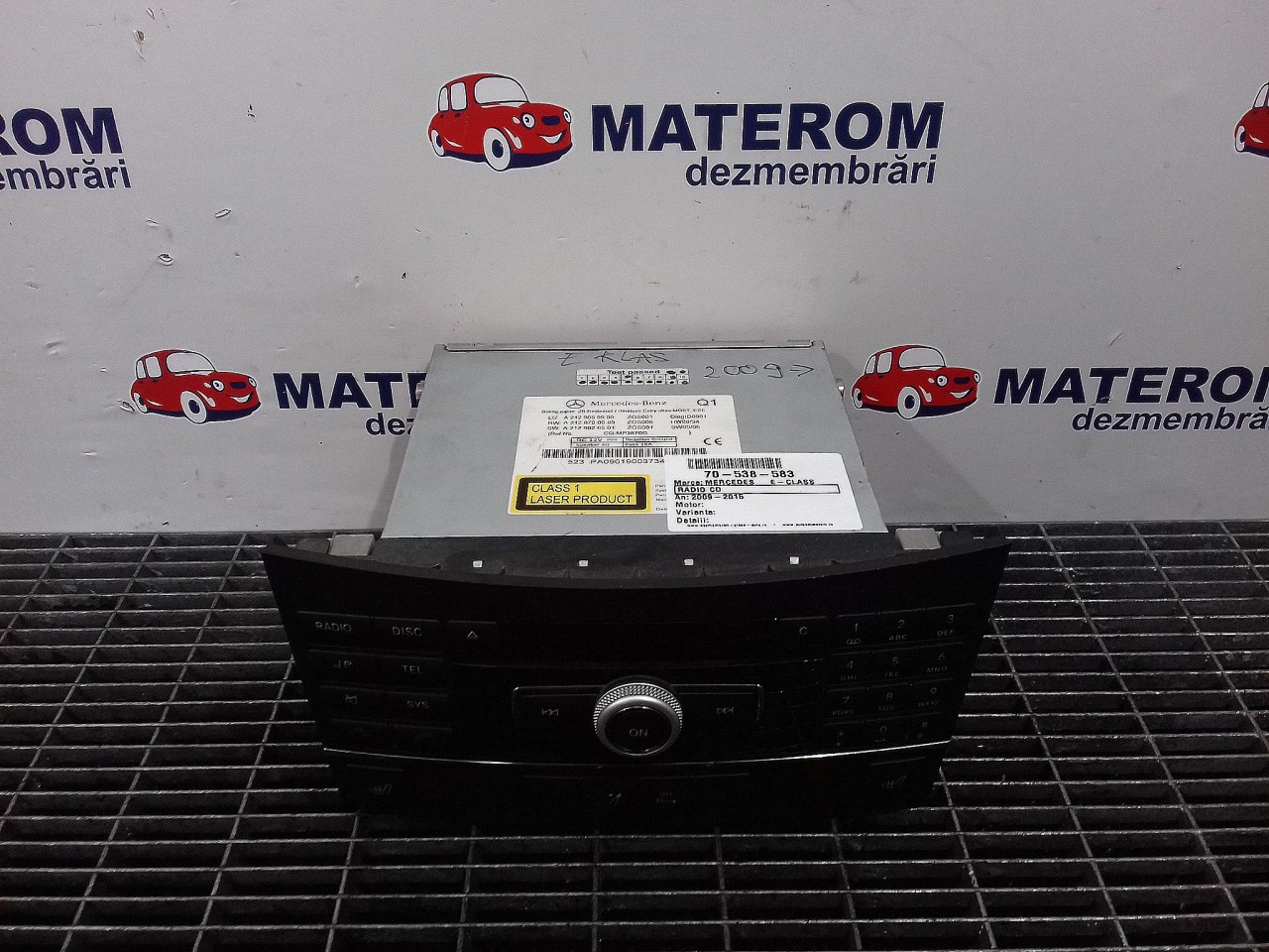 RADIO CD MERCEDES E-CLASS E-CLASS - - (2009 2013)