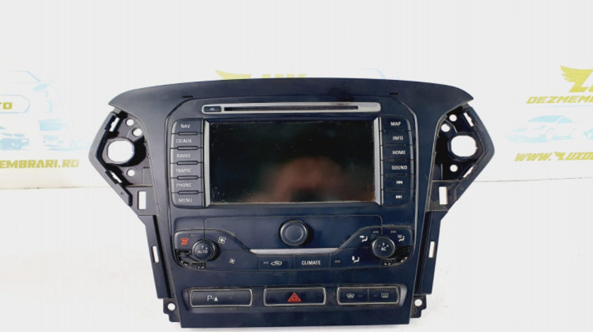 Radio cd mp3 player cu navigatie cu panou clima bs7t-18k931-eg Ford Mondeo 4 [facelift] [2010 - 2015]