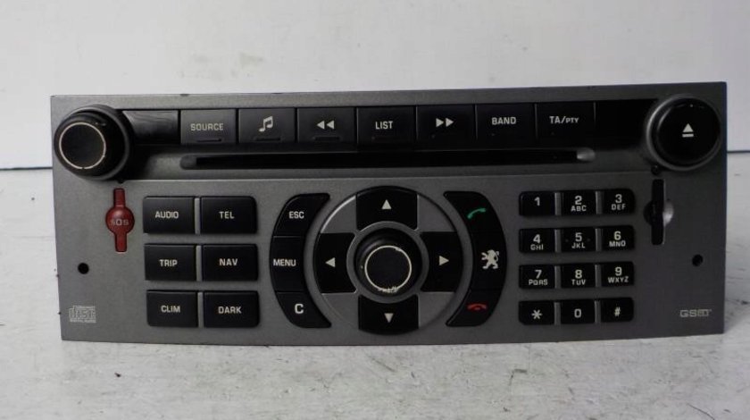 Radio CD MP3 player Peugeot 407 an 2004 - 2018 cod 96565708YW